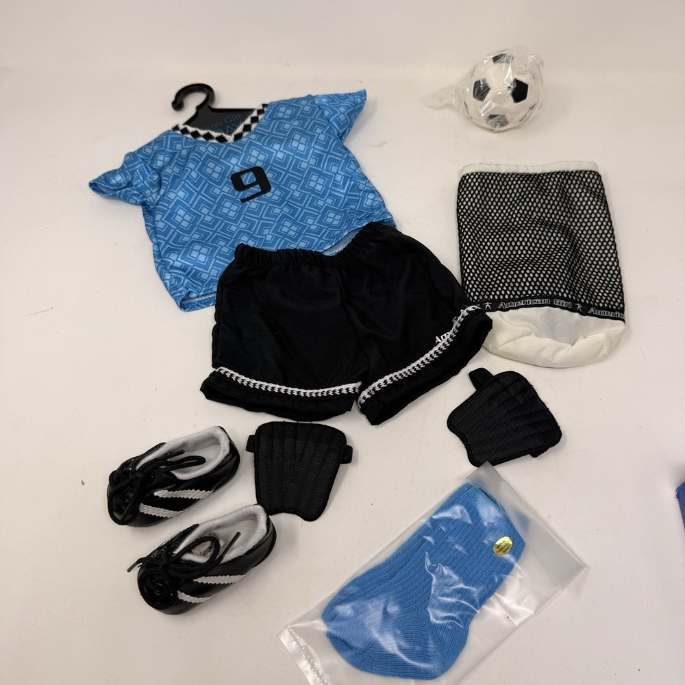 American Girl Doll of Today Soccer Outfit Blue  #9 Retired 2001 w/ Box NEW